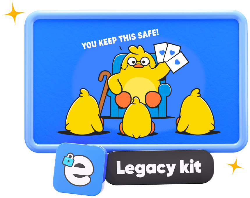 Illustration of Legacy Kit on Ente Locker