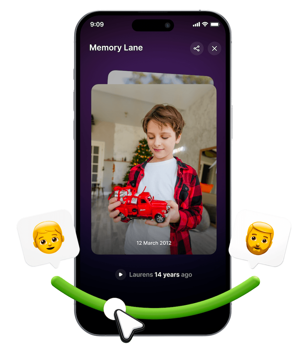 Illustration of Memory Lane in Ente Photos