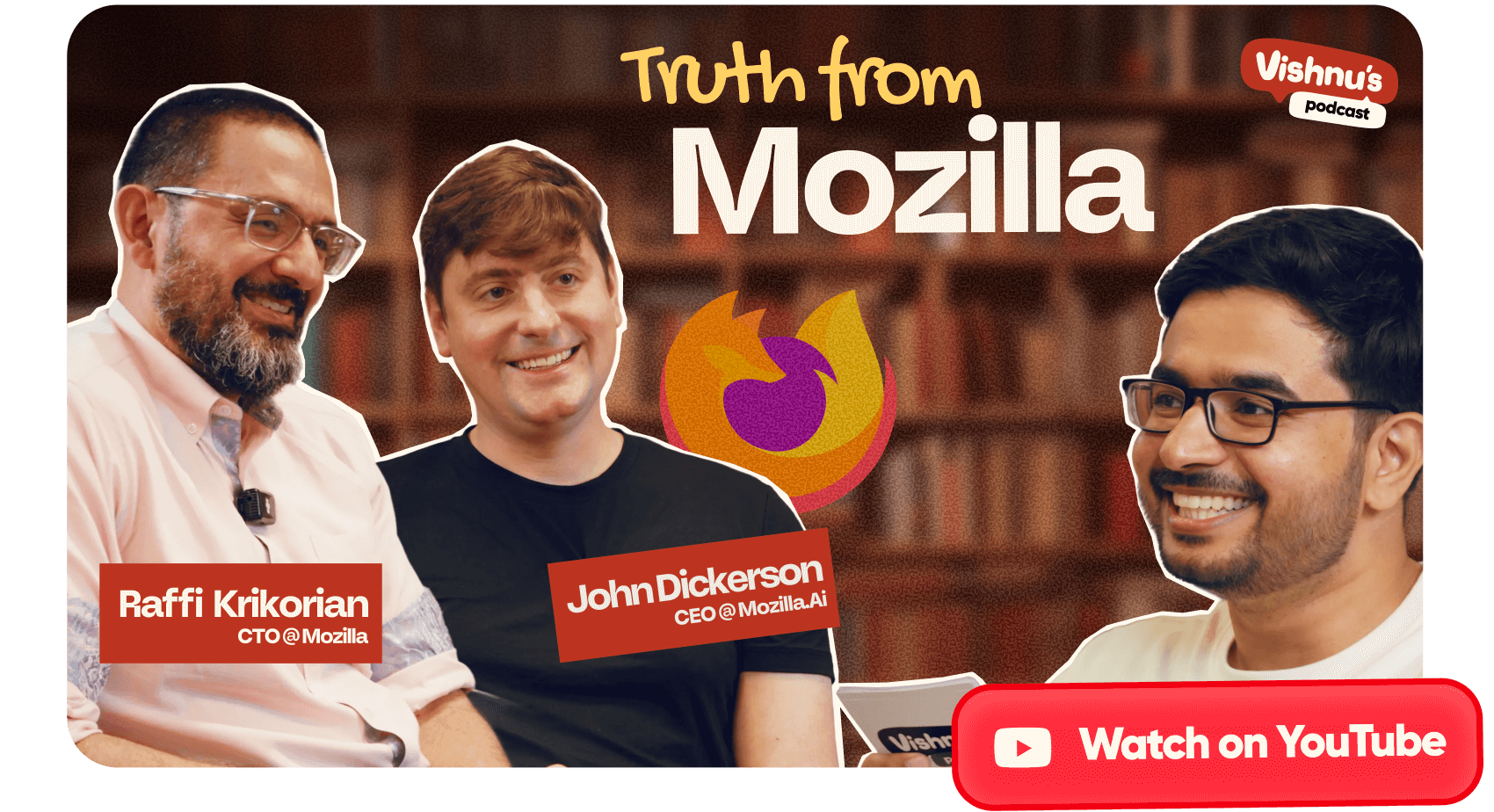 Picture of Vishnu speaking with Mozilla leadership