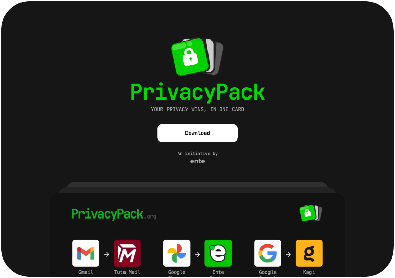 Illustration of PrivacyPack