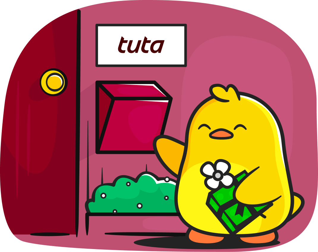 Illustration of Ducky with Tuta